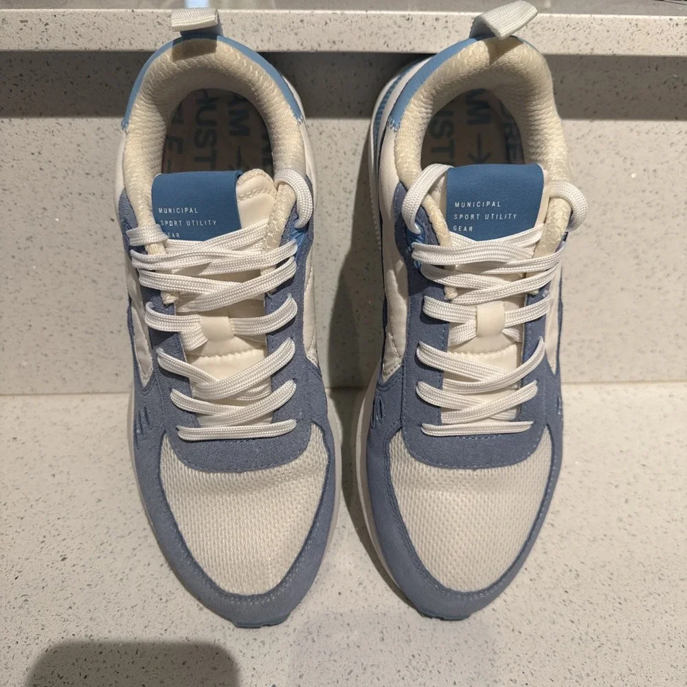 Mark Wahlberg Municipal Origin Sneakers Men's US9.5/9 White/Sky Blue